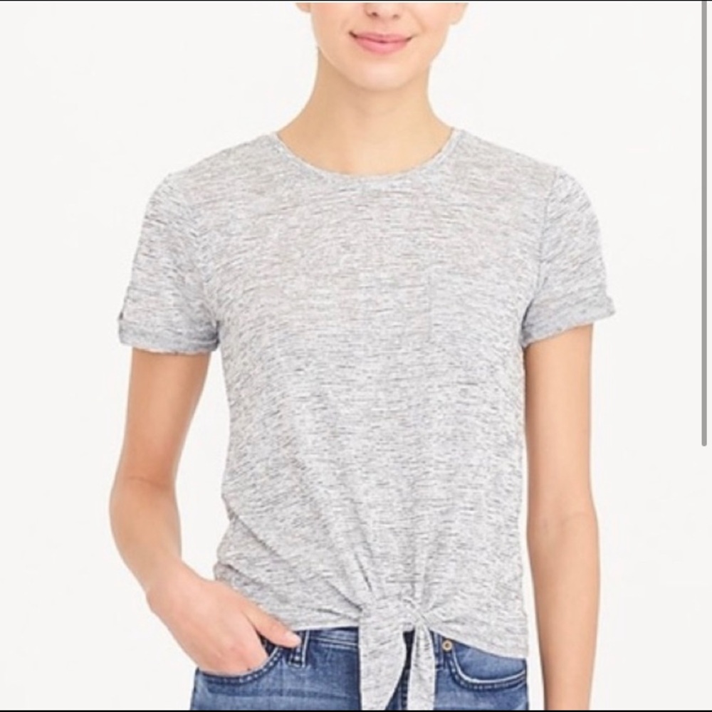 JCrew Tie Front Tee